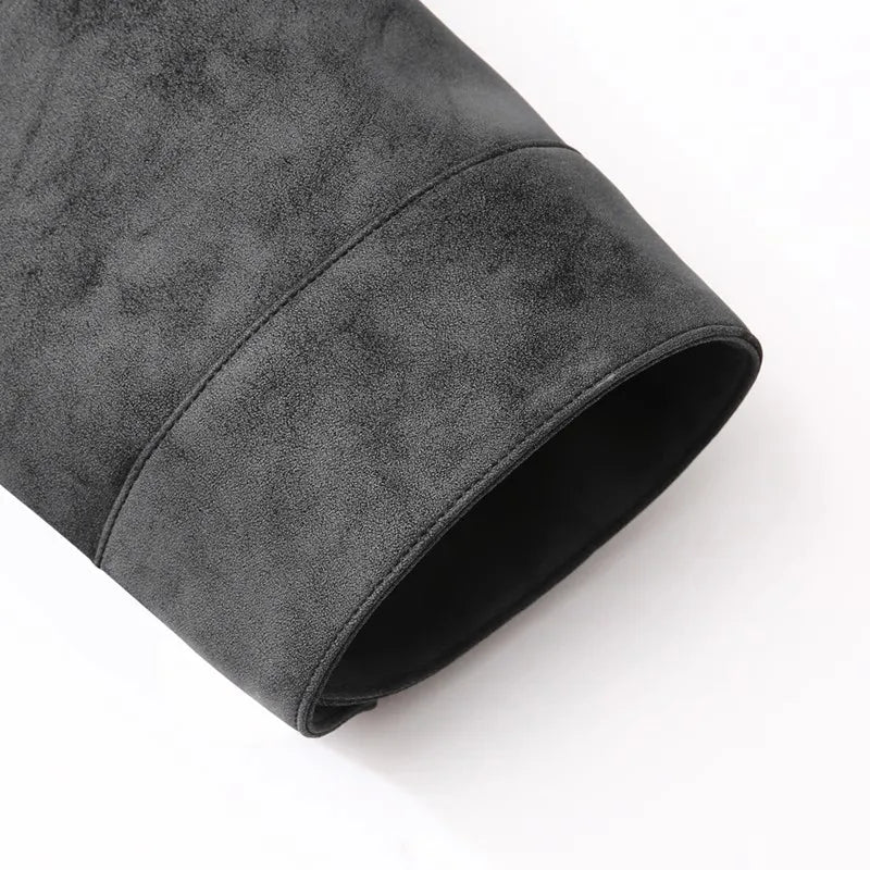 Spring Autumn Casual Leather Jackets Men High Quality Stand Collar Moto Biker PU Outerwear Mens Fashion Leather Coats Plus Size Don't Taxe That