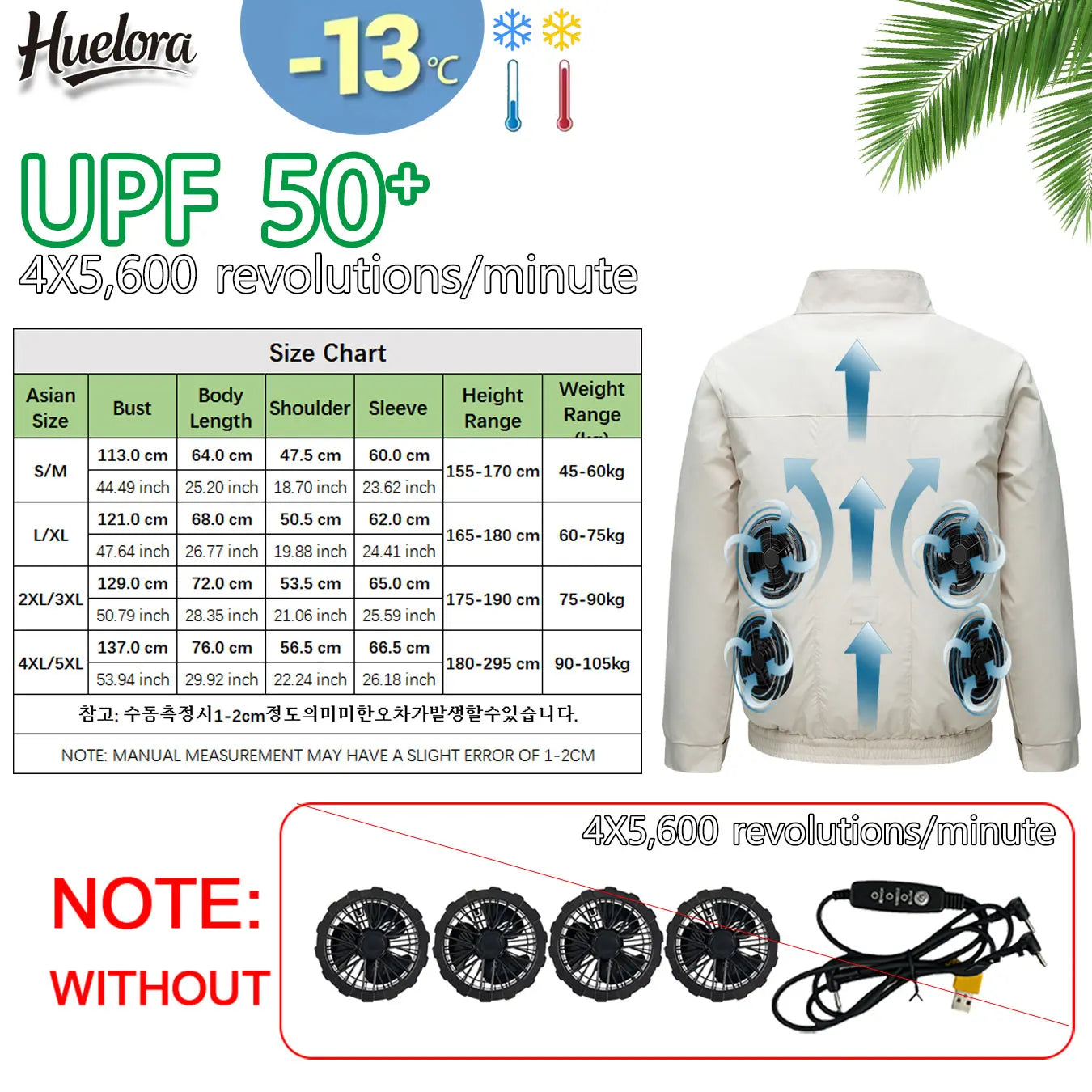 Cool Jacket Men's Hot Weather Work Fan Coat USB Refrigeration Air Conditioning Clothes Women's Body Cooling Fishing Clothes Vest Don't Taxe That