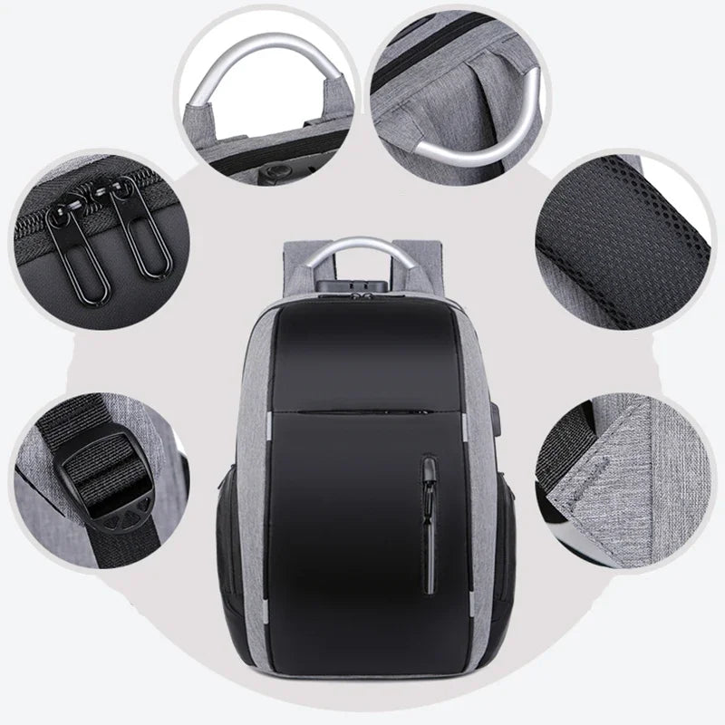 Men Backpacks Anti-Theft 22L USB Charging Travel Backpack 15.6 Inch Laptop Backpacks Male Waterproof Outdoor Sport School Bags Don't Taxe That