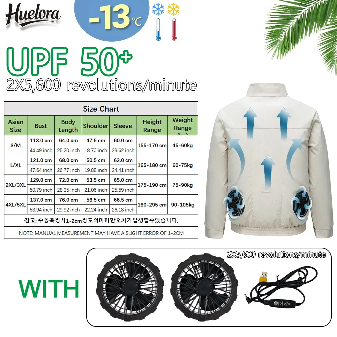 Cool Jacket Men's Hot Weather Work Fan Coat USB Refrigeration Air Conditioning Clothes Women's Body Cooling Fishing Clothes Vest Don't Taxe That