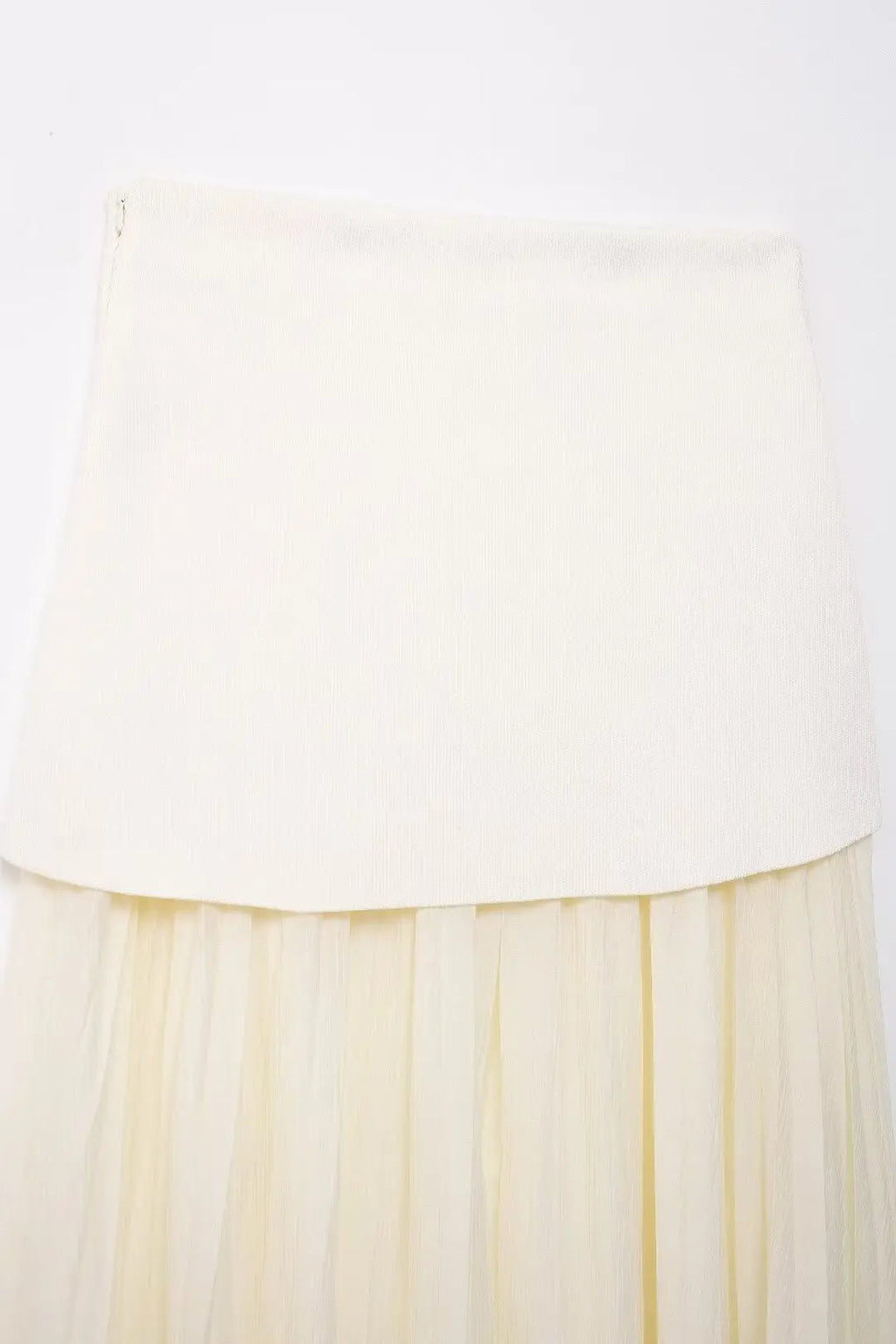 TRAFZA Women 2 Piece Set V-Neck Sleeveless Button Knitted Vest Top+Elegant Splicing High Waist Zipper Long Skirts Holiday Suits Don't Taxe That