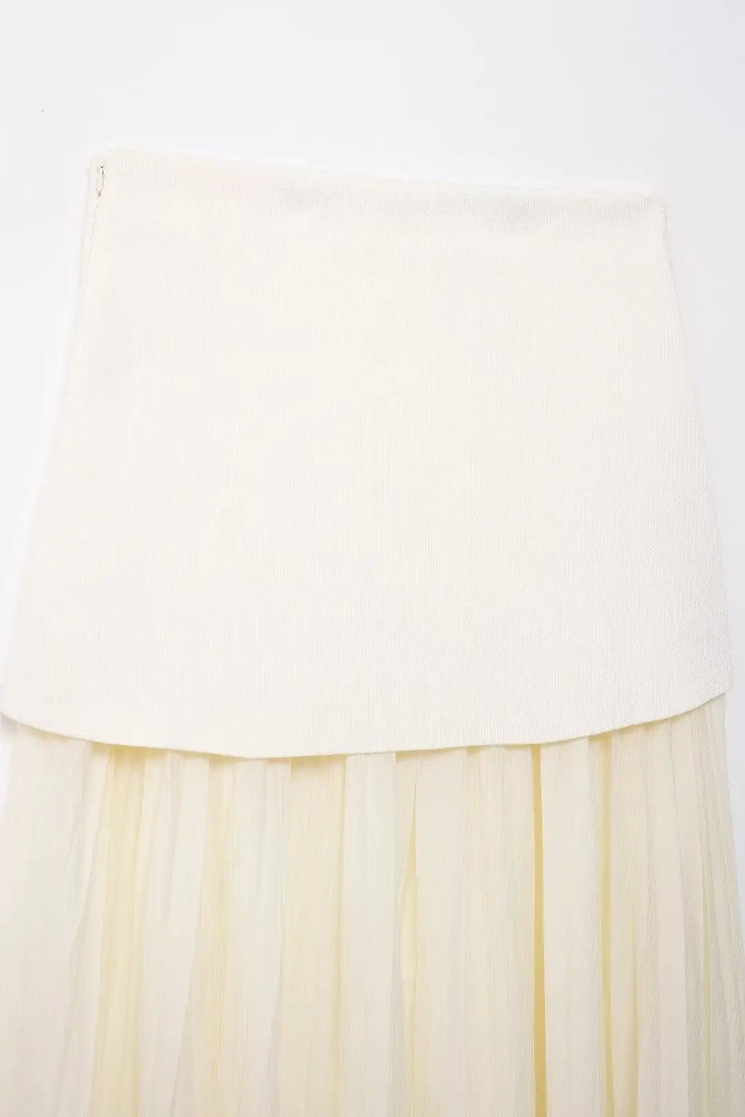 TRAFZA Women 2 Piece Set V-Neck Sleeveless Button Knitted Vest Top+Elegant Splicing High Waist Zipper Long Skirts Holiday Suits Don't Taxe That