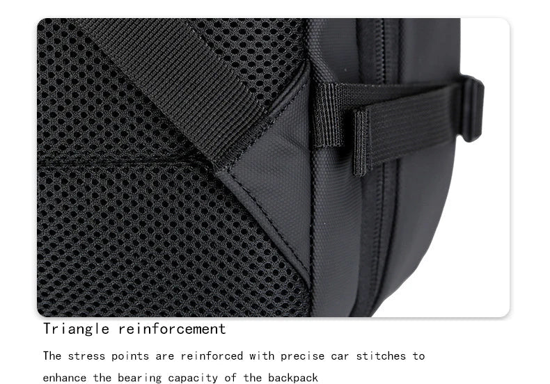 Expandable Men‘s 17 Inch Laptop Backpacks Waterproof Notebook Bag USB Schoolbag Sports Travel School Bag Pack Backpack For Male Don't Taxe That