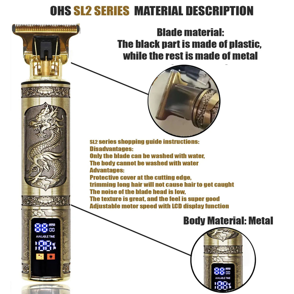 T9 Hair Clipper Repair Beard Shaving Body Hair Trimmer Clippers Electric Machine Men Haircut Machine 0mm Barber Shaver Don't Taxe That