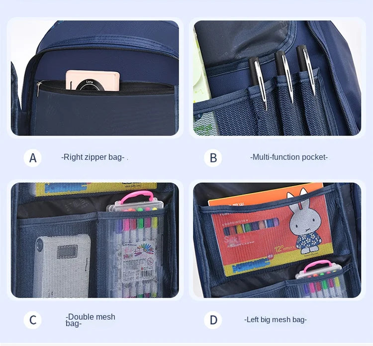 Waterproof Children School Bags for Boys Kids Backpack Primary Orthopedic School Backpacks Book Bags Schoolbag Mochila Infantil Don't Taxe That