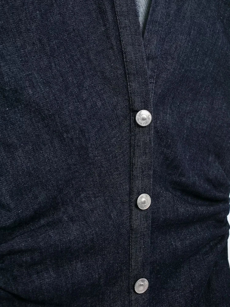 New arrival women's fashion sleeveless lapel pleated mid-length slim shirt-style commuter dress Don't Taxe That