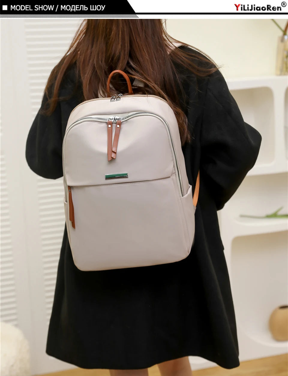 Waterproof Nylon Back Pack Women Business Laptop Backpacks Ladies Bagpack Travel Rucksack Large Capacity School Bag for Girls Don't Taxe That