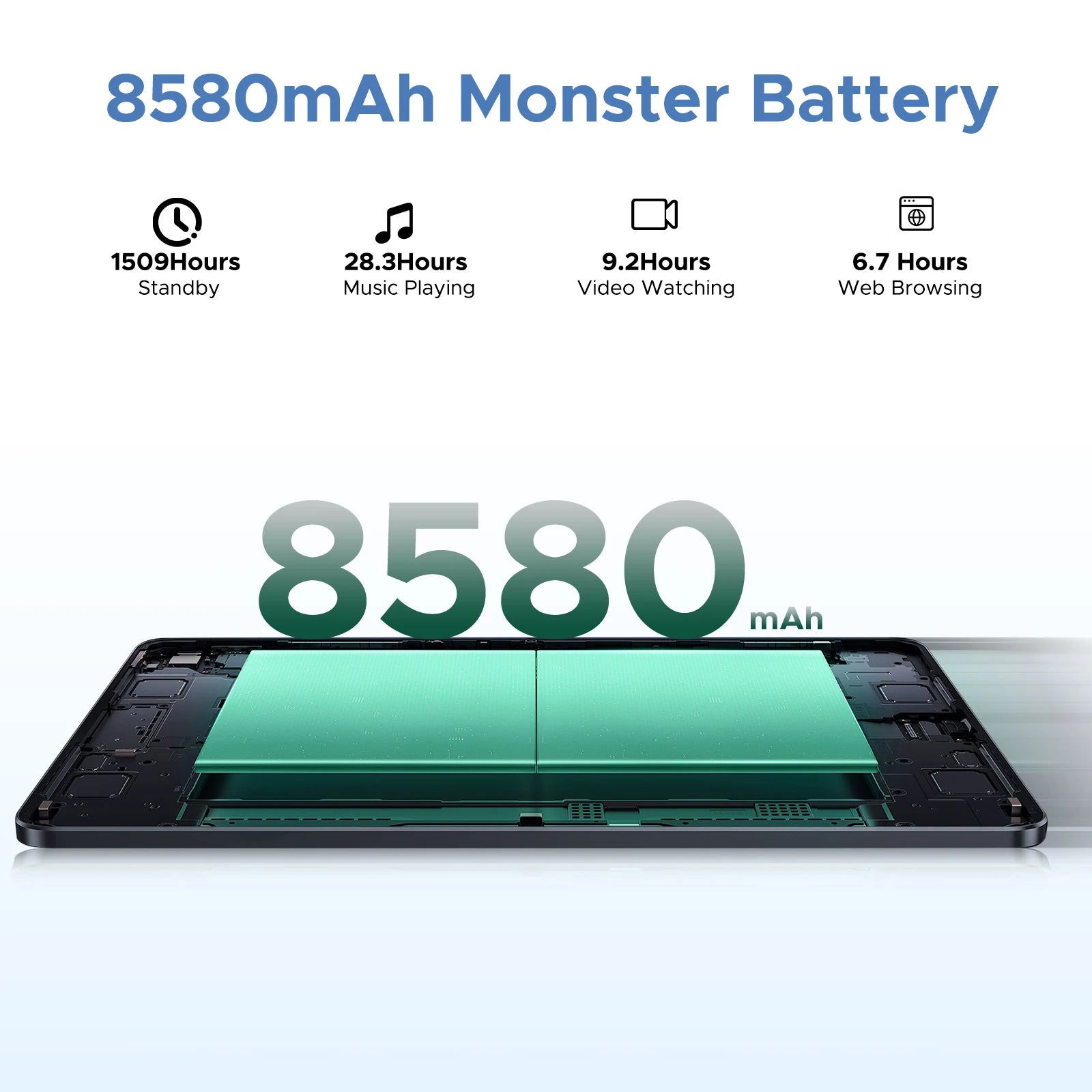 Global Version DOOGEE U11 Pro Android 15 Tablet PC 11 inch Ultra-clear 90Hz Display 30GB(6 + 24) 256GB 8580mAh Battery Tablet Don't Taxe That