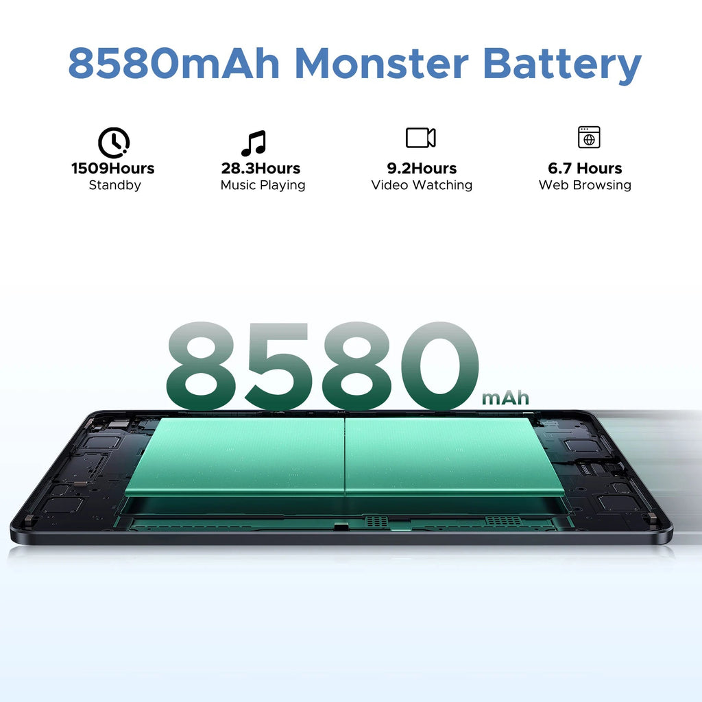 Global Version DOOGEE U11 Pro Android 15 Tablet PC 11 inch Ultra-clear 90Hz Display 30GB(6 + 24) 256GB 8580mAh Battery Tablet Don't Taxe That