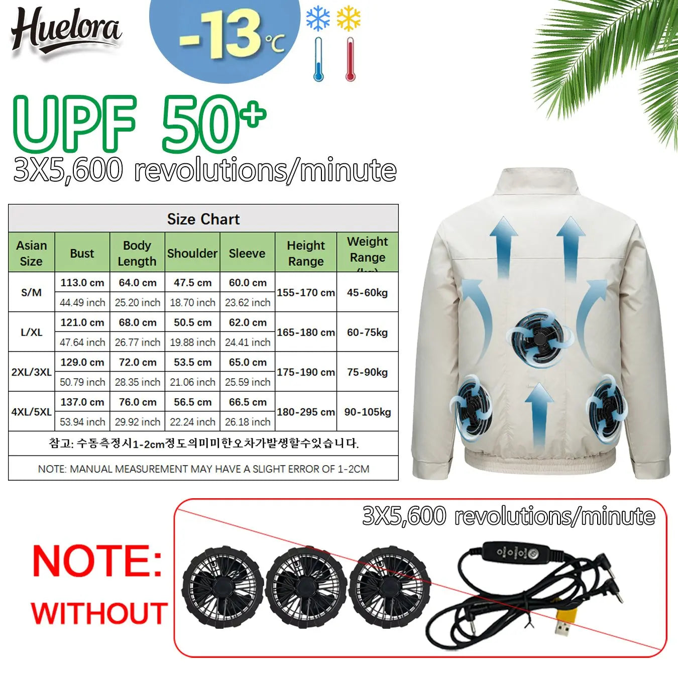 Cool Jacket Men's Hot Weather Work Fan Coat USB Refrigeration Air Conditioning Clothes Women's Body Cooling Fishing Clothes Vest Don't Taxe That