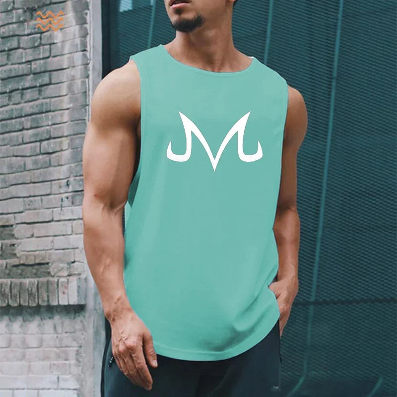 2024 Mens fitness gyms Tank top men Fitness sleeveless shirt Male mesh breathable Sports vest Undershirt Gyms Running Vest Men Don't Taxe That