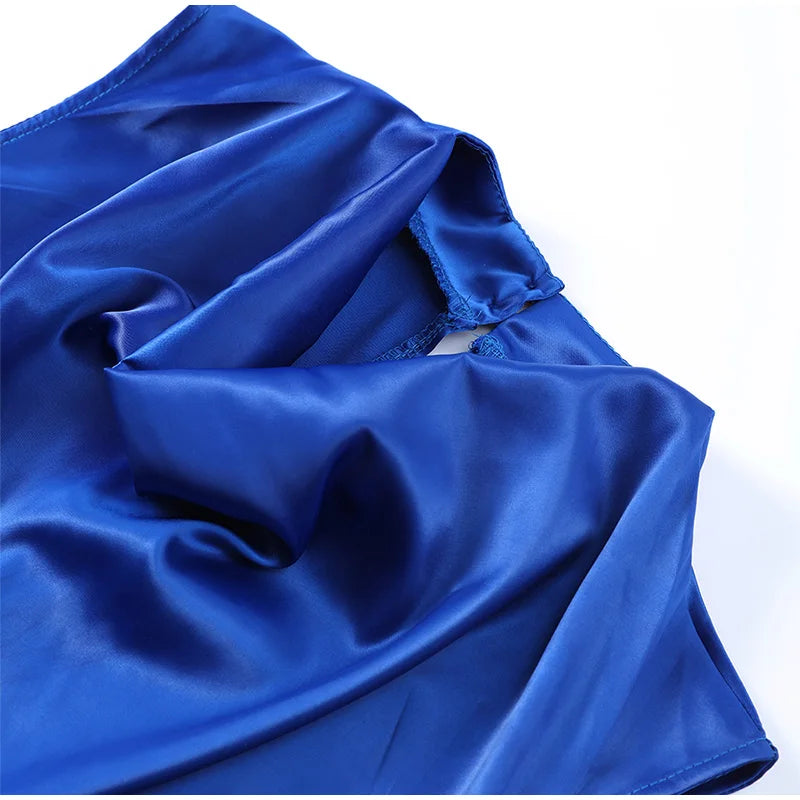 Crop Tops Long Skirt Two Piece Set Women Elegant Sleeveless Top Suit With Front Split Skirt Lady Chic Sexy Evening Party Outfits Don't Taxe That