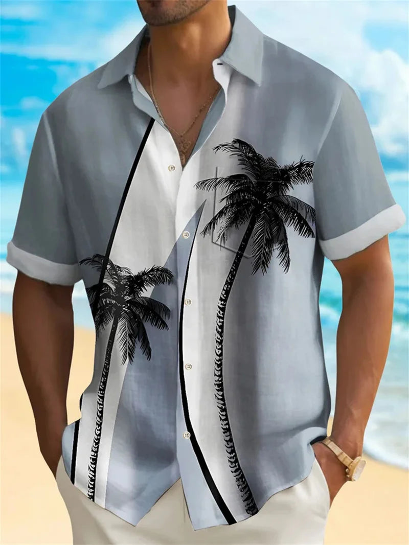 2025 Men's Fashion Short Sleeve Shirts Summer Hawaiian Beach Shirt Comfortable High Quality Fabric Camisas De Hombre Casual Don't Taxe That