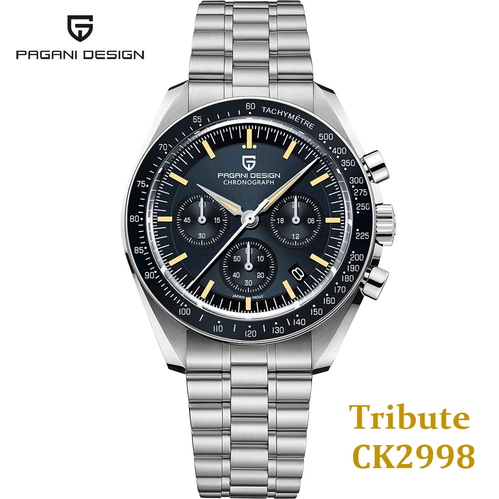 PAGANI DESIGN 2024 New Men's Watches Top Luxury Quartz Watch For Men Auto Date Speed Chronograph AR Sapphire Mirror Wrist watch Don't Taxe That