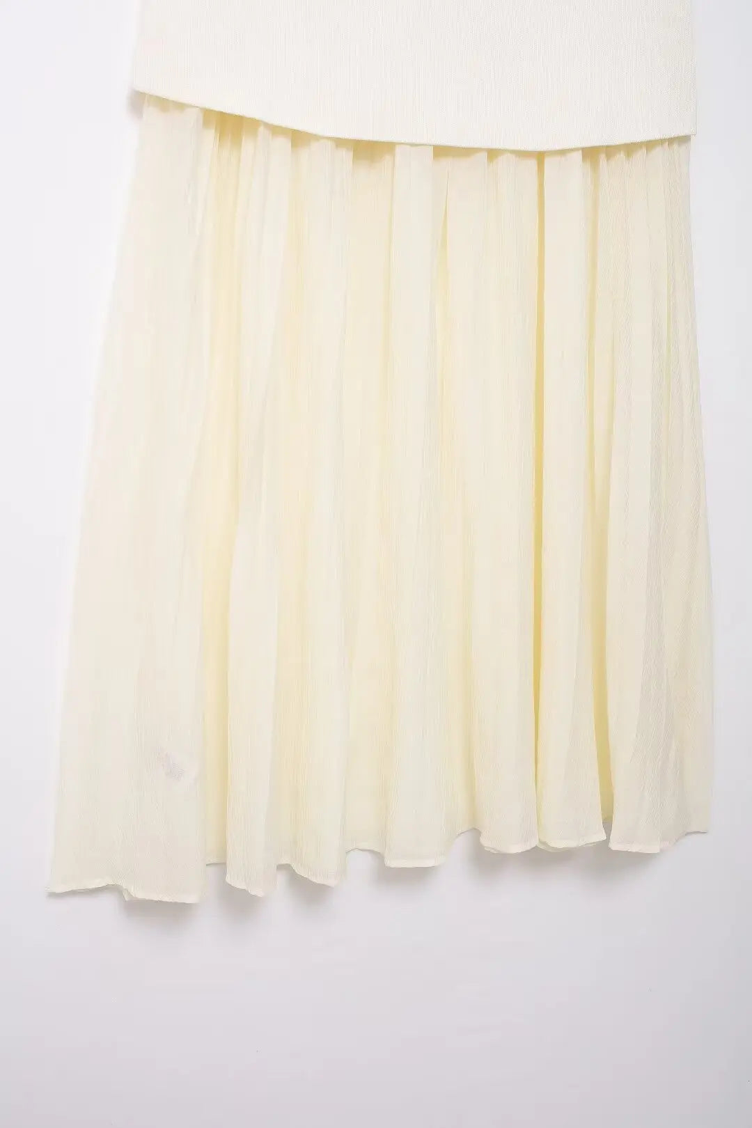 TRAFZA Women 2 Piece Set V-Neck Sleeveless Button Knitted Vest Top+Elegant Splicing High Waist Zipper Long Skirts Holiday Suits Don't Taxe That