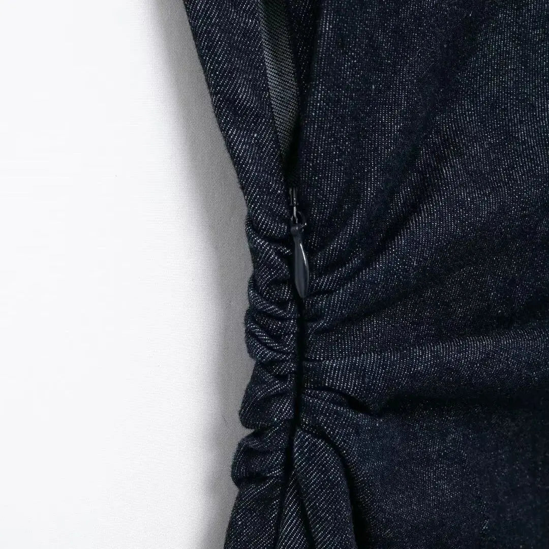 TRAFSHE Sleeveless Denim Long Dress Women Bodycon Tank Midi Dress Woman Summer Ruched Button Up Casual Dresses For Lady Don't Taxe That