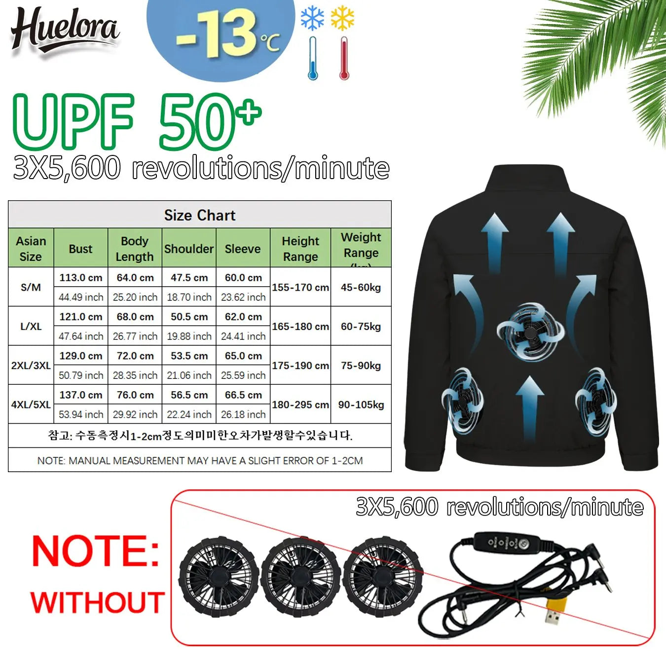 Cool Jacket Men's Hot Weather Work Fan Coat USB Refrigeration Air Conditioning Clothes Women's Body Cooling Fishing Clothes Vest Don't Taxe That