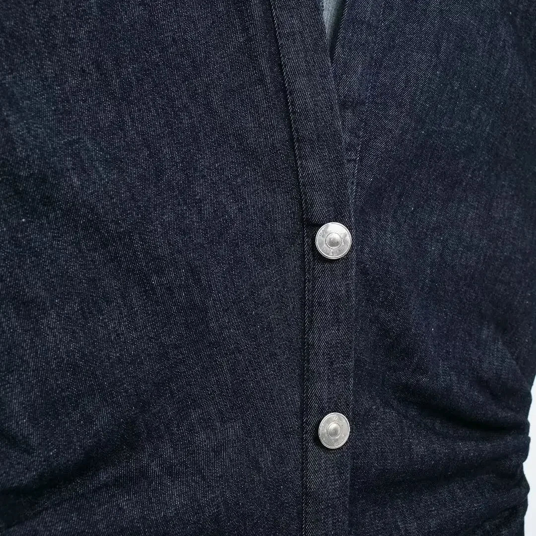 TRAFSHE Sleeveless Denim Long Dress Women Bodycon Tank Midi Dress Woman Summer Ruched Button Up Casual Dresses For Lady Don't Taxe That