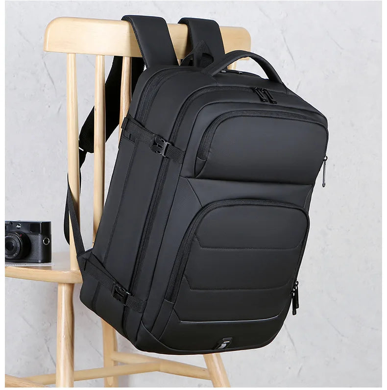 Expandable Men‘s 17 Inch Laptop Backpacks Waterproof Notebook Bag USB Schoolbag Sports Travel School Bag Pack Backpack For Male Don't Taxe That