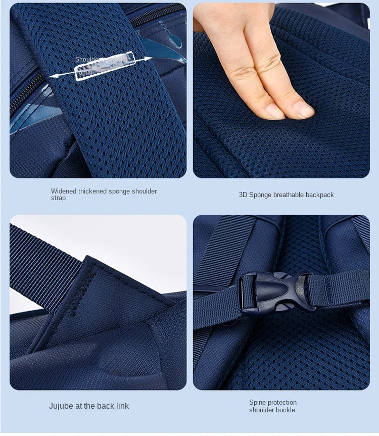 Waterproof Children School Bags for Boys Kids Backpack Primary Orthopedic School Backpacks Book Bags Schoolbag Mochila Infantil Don't Taxe That