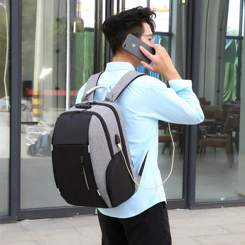 Men Backpacks Anti-Theft 22L USB Charging Travel Backpack 15.6 Inch Laptop Backpacks Male Waterproof Outdoor Sport School Bags Don't Taxe That