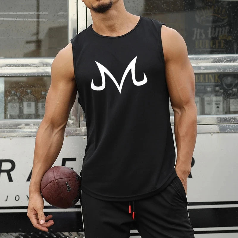 2024 Mens fitness gyms Tank top men Fitness sleeveless shirt Male mesh breathable Sports vest Undershirt Gyms Running Vest Men Don't Taxe That