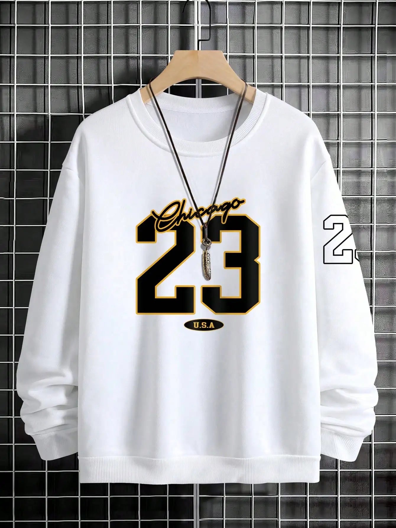 23 USA Art Letter Design Men Clothes Street Style Fleece Sweatshirts Autumn Casual Hoodies Fashionable Crewneck Pullovers Hoody Don't Taxe That