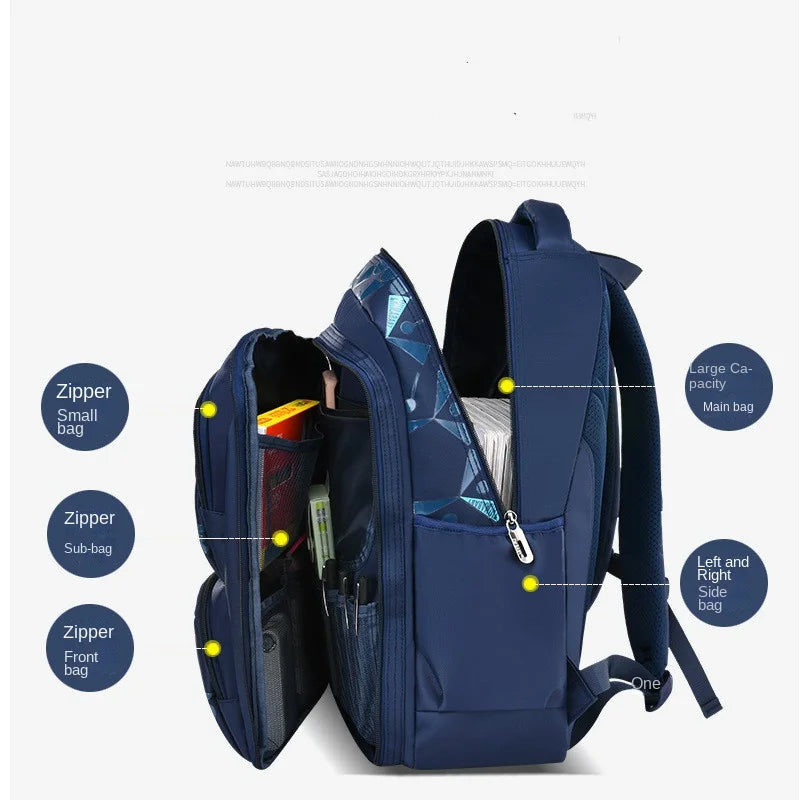 Waterproof Children School Bags for Boys Kids Backpack Primary Orthopedic School Backpacks Book Bags Schoolbag Mochila Infantil Don't Taxe That