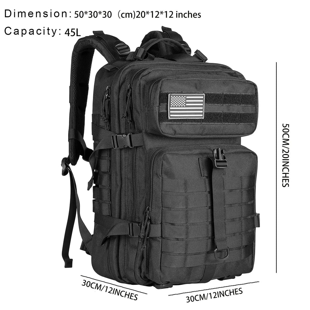 Man Tactical Backpacks HIking Traveling Bags Survival Outdoor 3P Assault Pack EDC Molle Pack For Trekking Hunting Bag Don't Taxe That