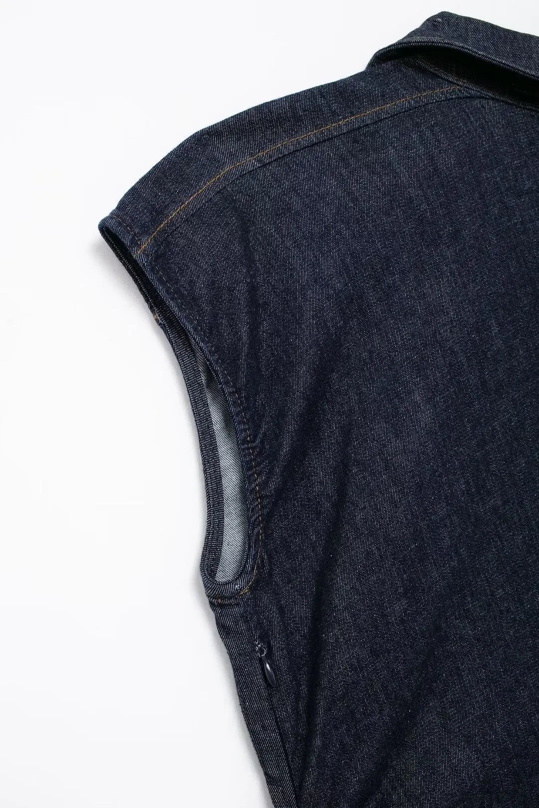 New arrival women's fashion sleeveless lapel pleated mid-length slim shirt-style commuter dress Don't Taxe That