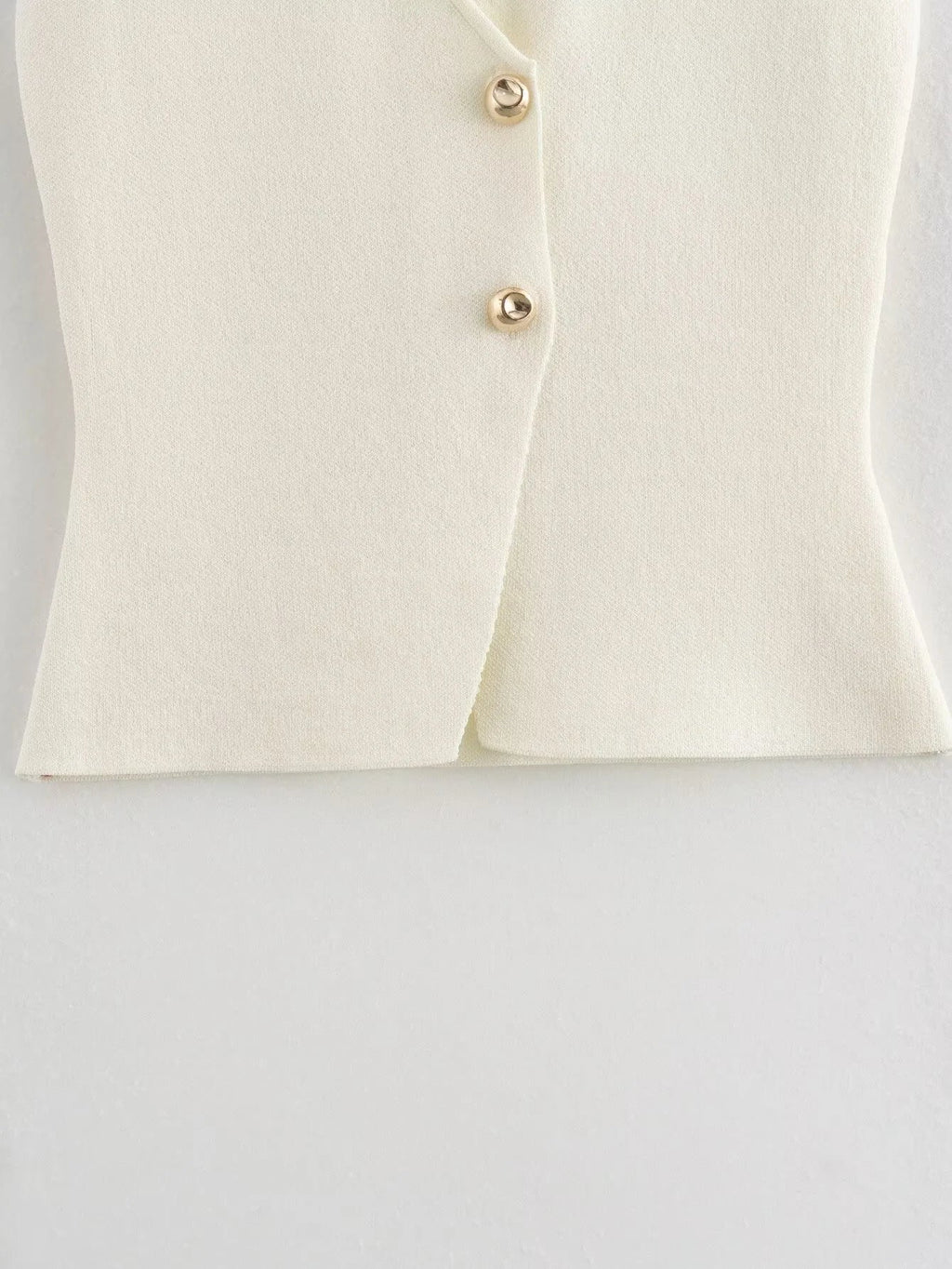 TRAF Women Knitted Sets Loose Skirt Set 2 Pieces 2024 Summer Button V-neck Vest Top Ankle-Length Skirt Lady Street Outfit Don't Taxe That