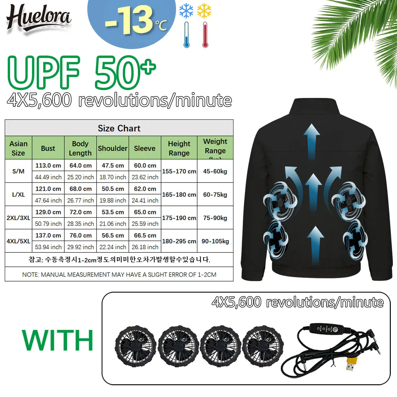 Cool Jacket Men's Hot Weather Work Fan Coat USB Refrigeration Air Conditioning Clothes Women's Body Cooling Fishing Clothes Vest Don't Taxe That