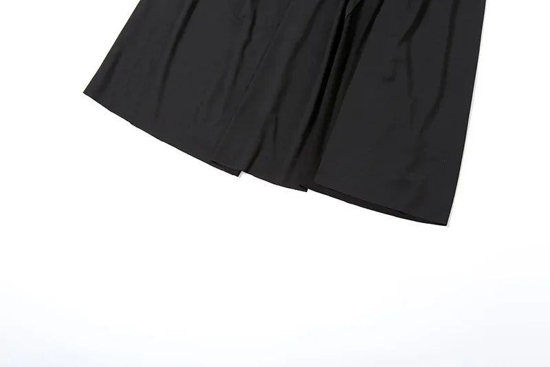 Women's Summer Deep V-neck High Waist Folds Long Dress Halter Neck Bandage Backless Tunics Split White Party Evening Dresses Don't Taxe That