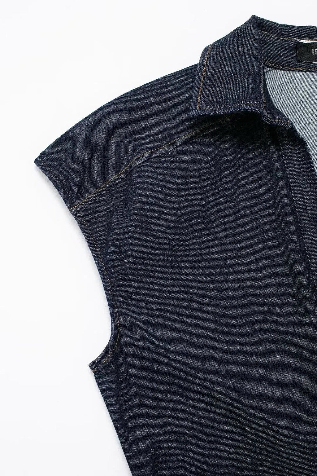 TRAFSHE Sleeveless Denim Long Dress Women Bodycon Tank Midi Dress Woman Summer Ruched Button Up Casual Dresses For Lady Don't Taxe That