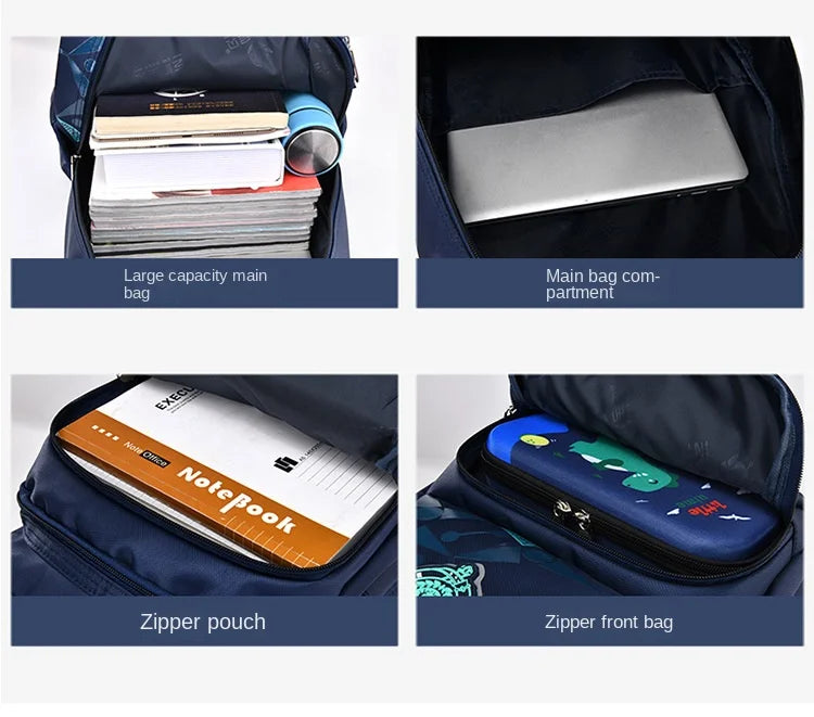 Waterproof Children School Bags for Boys Kids Backpack Primary Orthopedic School Backpacks Book Bags Schoolbag Mochila Infantil Don't Taxe That