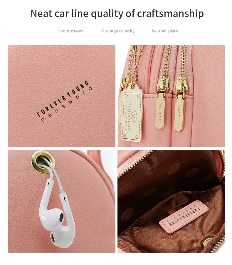 Mini High Quality Women Backpack Female Korean Version Simple Ladies Leisure Handbag Large Capacity Backpacks Female School Bag Don't Taxe That