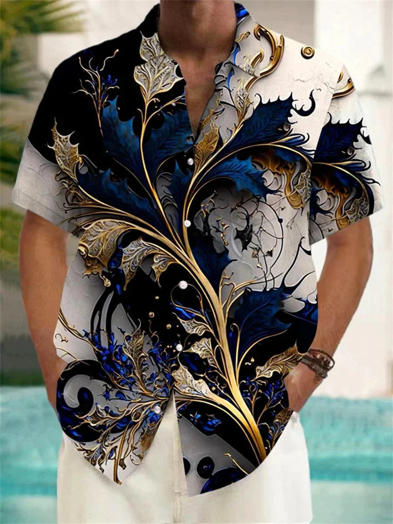 2025 Men's Fashion Short Sleeve Shirts Summer Hawaiian Beach Shirt Comfortable High Quality Fabric Camisas De Hombre Casual Don't Taxe That