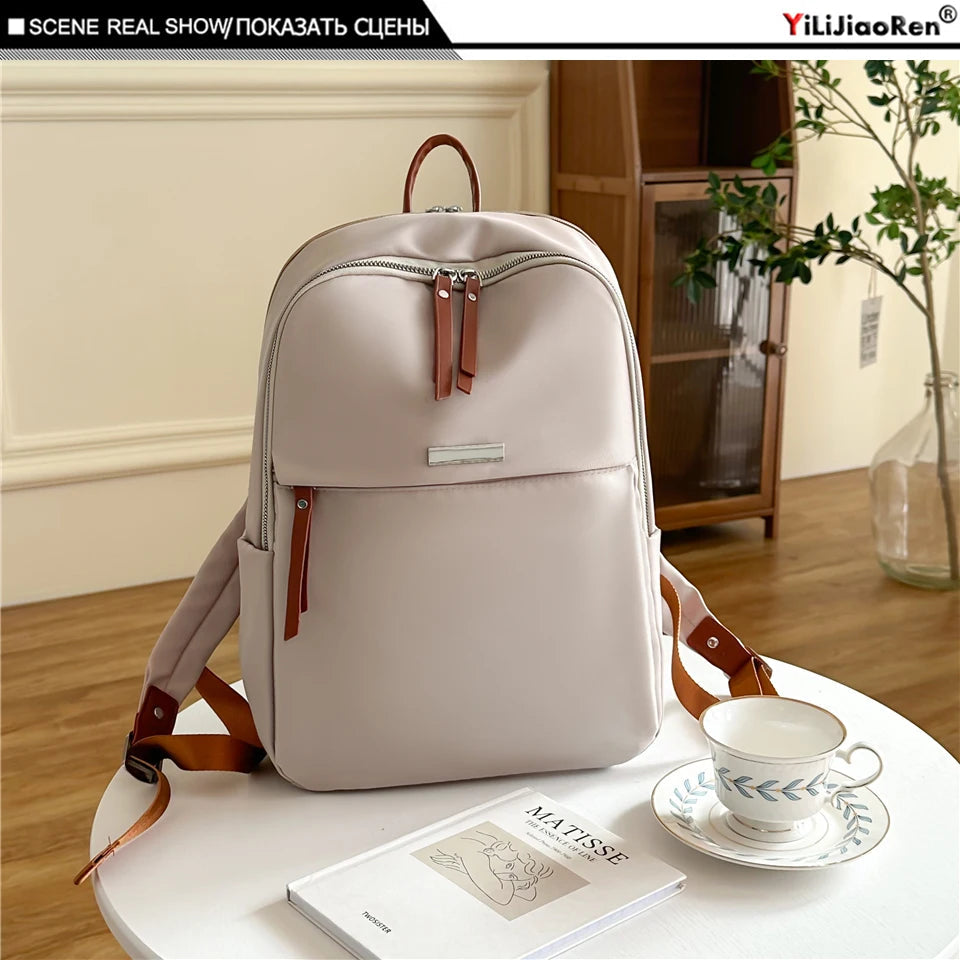 Waterproof Nylon Back Pack Women Business Laptop Backpacks Ladies Bagpack Travel Rucksack Large Capacity School Bag for Girls Don't Taxe That