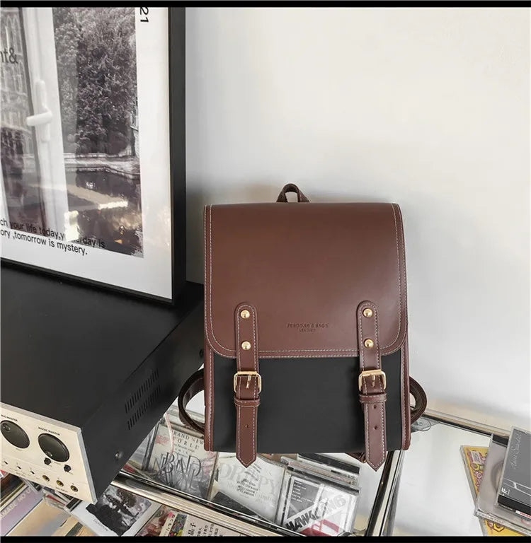 Preppy style women backpack Large Capacity Laptop Bag Casual School Backpacks for Girls patchwork Travel bags for Female totes Don't Taxe That