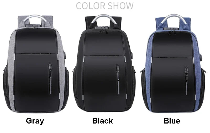 Men Backpacks Anti-Theft 22L USB Charging Travel Backpack 15.6 Inch Laptop Backpacks Male Waterproof Outdoor Sport School Bags Don't Taxe That