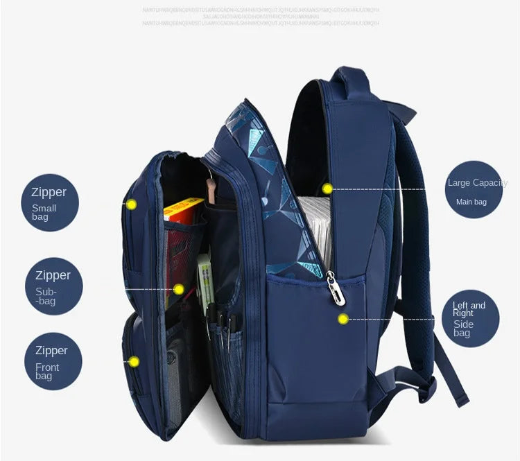 Waterproof Children School Bags for Boys Kids Backpack Primary Orthopedic School Backpacks Book Bags Schoolbag Mochila Infantil Don't Taxe That