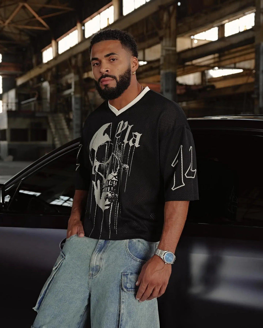 Summer new YA Trendy Brand Super Large T-shirt Men Sports Fitness Quick drying Breathable Large Mesh Printed Short Sleeve Top Don't Taxe That