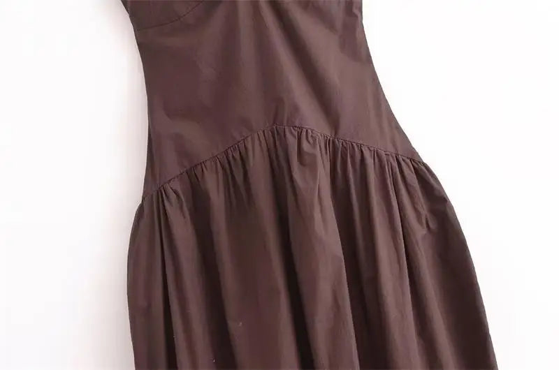 Dresses Summer Women's 2025 New Chic Tube Top Hanging Neck Holiday Dress Women's Street Fashion Party Long Dress Don't Taxe That