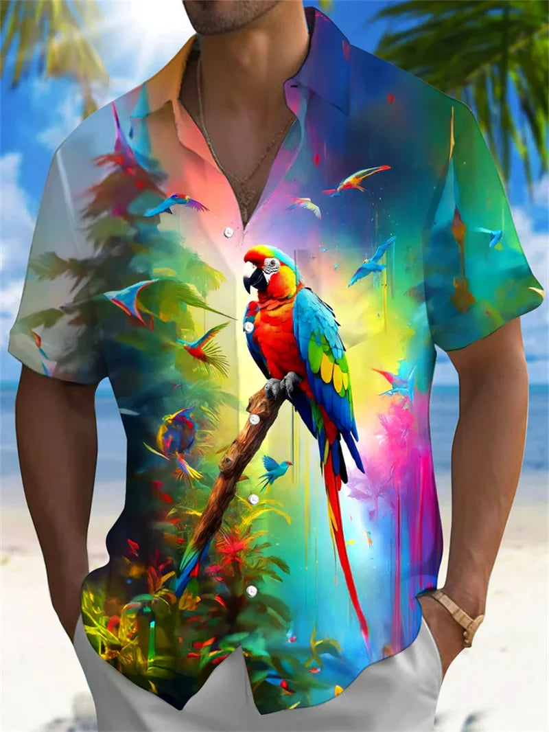 2025 Men's Fashion Short Sleeve Shirts Summer Hawaiian Beach Shirt Comfortable High Quality Fabric Camisas De Hombre Casual Don't Taxe That