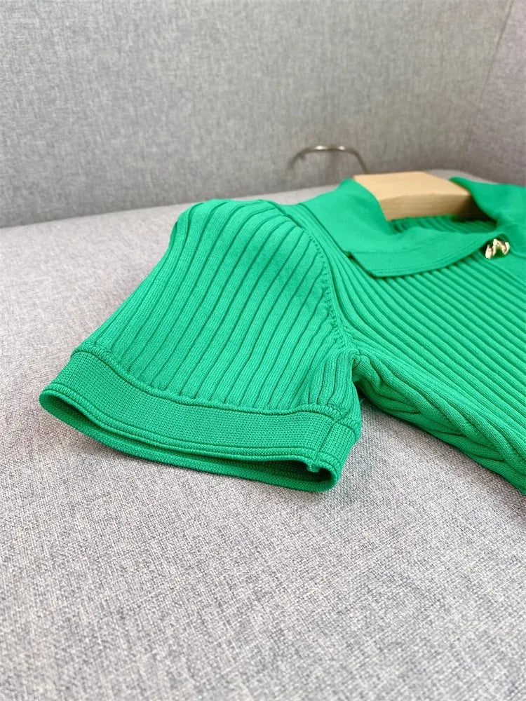 YuooMuoo Summer Maxi Dress Women Knit Black Green Long Bodycon Korean Fashion Ruffle Ladies Dresses Elegant Office Women Dress Don't Taxe That