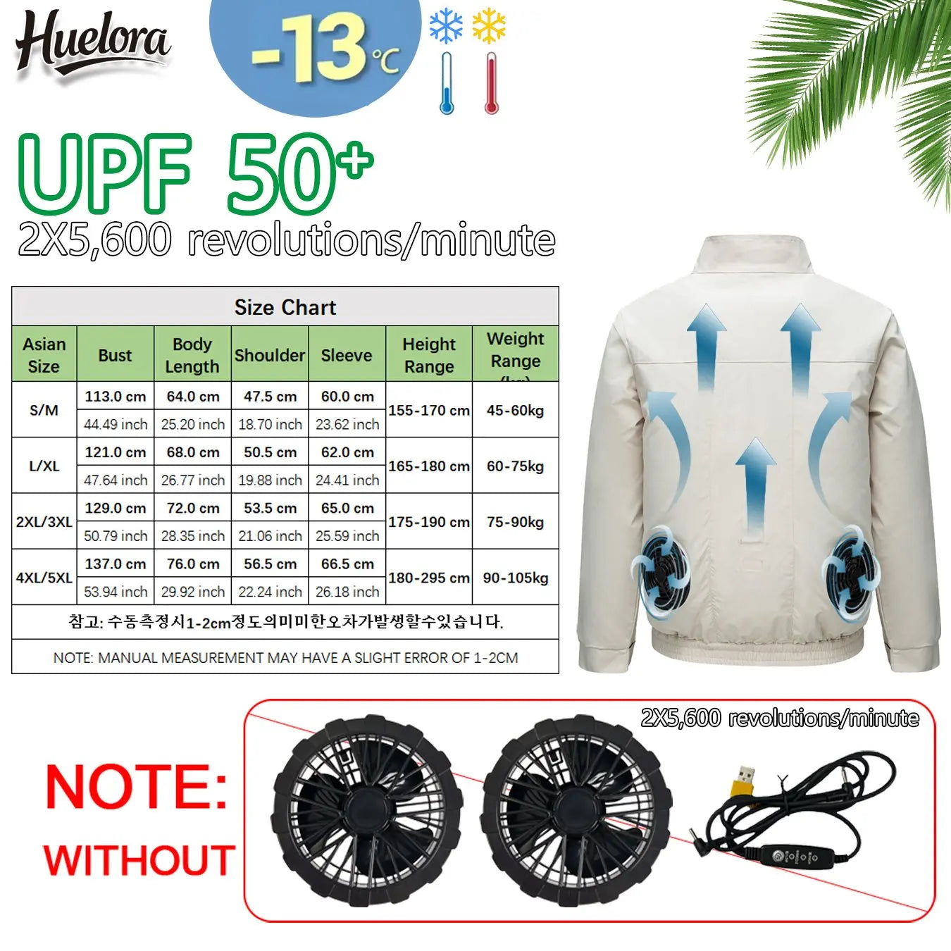 Cool Jacket Men's Hot Weather Work Fan Coat USB Refrigeration Air Conditioning Clothes Women's Body Cooling Fishing Clothes Vest Don't Taxe That