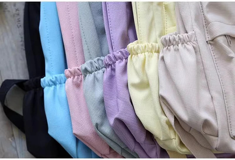 New Waterproof Nylon Women Backpack Female Travel Bag Backpacks Schoolbag for Teenage Girls Solid Color Bookbag Mochila Bookbag Don't Taxe That