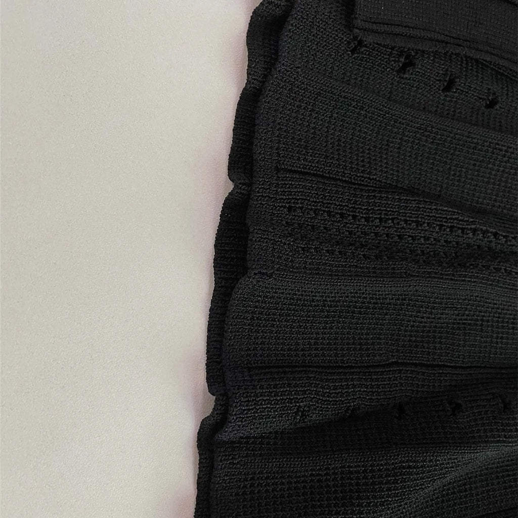 Summer Spring New French Elegant Fragrance High-end Slimming Knitted Mermaid Dress Hollow Slimming Fish Tail Knit Dress Don't Taxe That