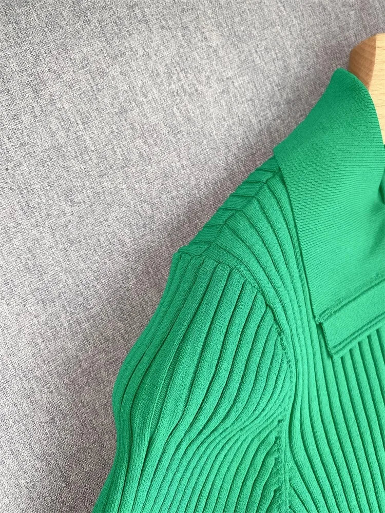 YuooMuoo Summer Maxi Dress Women Knit Black Green Long Bodycon Korean Fashion Ruffle Ladies Dresses Elegant Office Women Dress Don't Taxe That