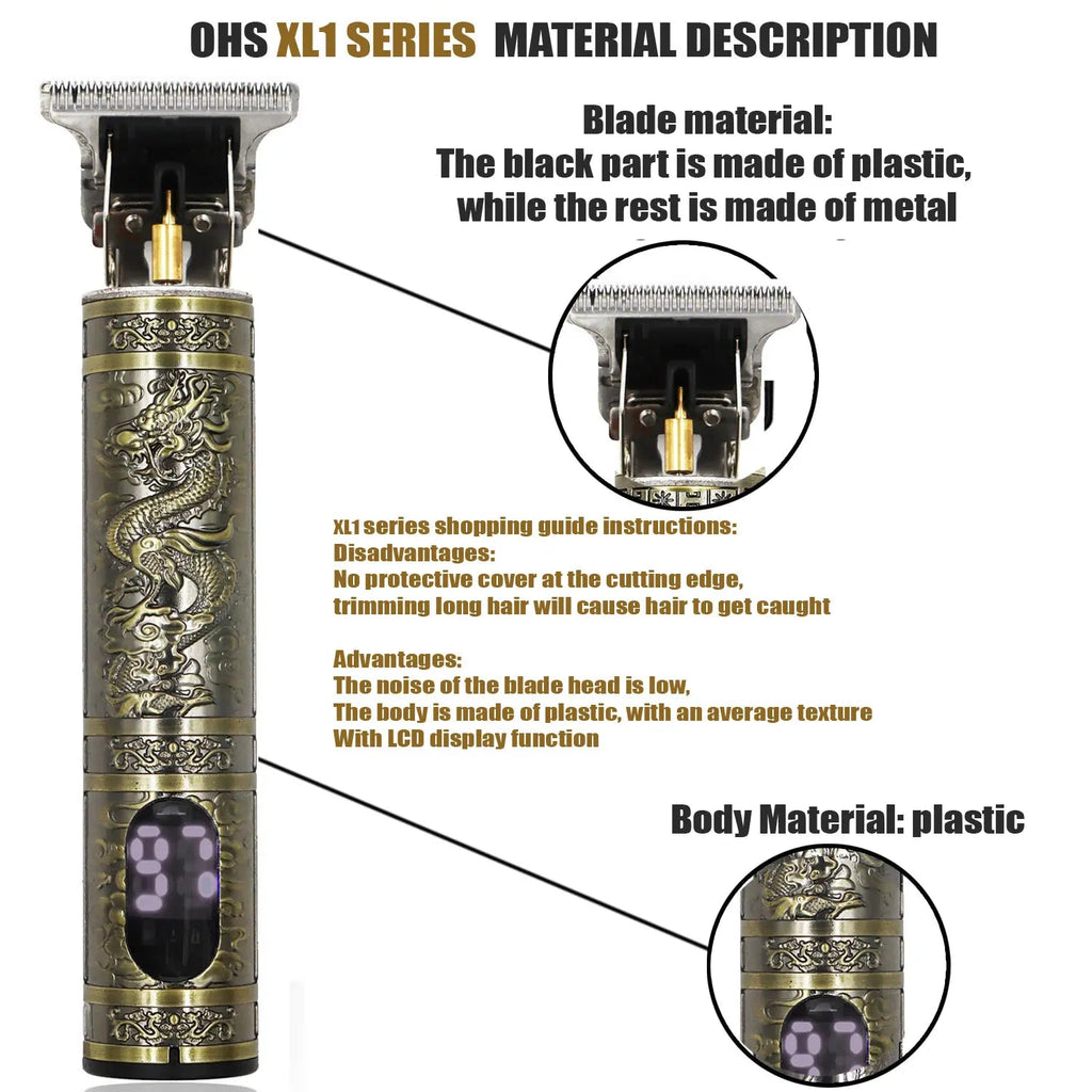 T9 Hair Clipper Repair Beard Shaving Body Hair Trimmer Clippers Electric Machine Men Haircut Machine 0mm Barber Shaver Don't Taxe That